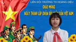 Liên đội trường TH Hoàng Diệu phát động tới các lớp- chi đội tổ chức các hoạt động chào mừng ngày 22/12