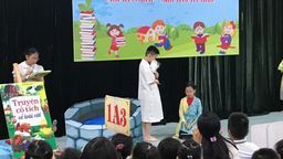 Tưng bừng “Ngày hội đọc sách” của thư viện trường tiểu học Hoàng Diệu