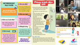 Các con học sinh khối 2 học cách tự bảo đảm an toàn cho bản thân khi học trực tuyến