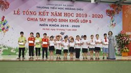 Trường Tiểu học Hoàng Diệu tưng bừng trong ngày lễ bế giảng và chia tay học sinh khối lớp 5 năm học 2019 - 2020