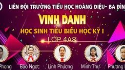 Chúc mừng và vinh danh các gương mặt học sinh tiêu biểu của khối lớp 4 trong học kì I năm học 2021- 2022!