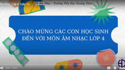 Bài giảng môn Âm nhac  lớp 4 tuần 10 - Năm học 2021 - 2022