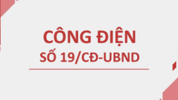 Bài tuyên truyền về công điện số 19 trên hệ thống thông tin cơ sở