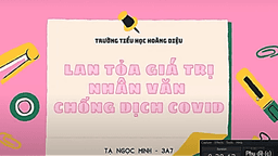 Bạn Tạ Ngọc Minh lớp 3A7 – Cô học trò nhỏ lan tỏa giá trị nhân văn chống dịch Covid 19