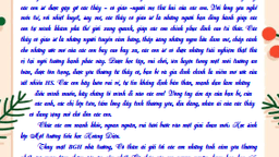 Thư chào mừng các con hoc sinh Khối 1 nhân ngày khai trường