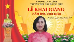 Thiếu nhi Liên đội trường TH Hoàng Diệu nói gì trong ngày khai trường?