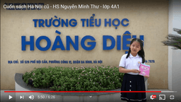 Bông hoa nhỏ trong vườn hoa đa sắc màu  của Trường Tiểu học Hoàng Diệu – Ba Đình