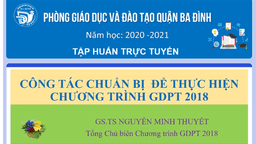 Trường Tiểu học Hoàng Diệu tham gia Tập huấn công tác chuẩn bị để thực hiện tốt Chương trình GDPT 2018