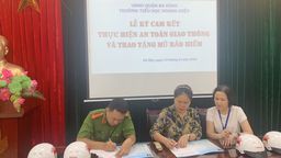 Trường Tiểu học Hoàng Diệu hưởng ứng " Tháng an toàn giao thông"