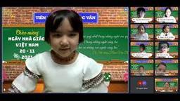Giờ học thân thương - Đoá hoa tặng cô lớp 1A3