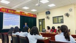Đón đoàn sinh viên trường Đại học Thủ đô  khoa Giáo dục Tiểu học D2019 Pohe về thực tập tại trường