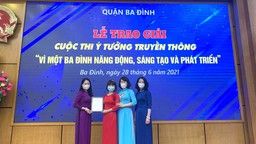 Công đoàn trường Tiểu học Hoàng Diệu tích cực tham gia cuộc thi  “Ý tưởng truyền thông Vì một Ba Đình năng động, sáng tạo và phát triển”