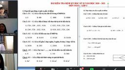 Trường Tiểu học Hoàng Diệu tổ chức kiểm tra, đánh giá học kì II cho học sinh khối 3,4 năm học 2020 – 2021