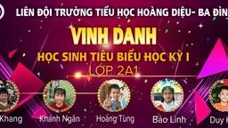 Chúc mừng và vinh danh các gương mặt học sinh tiêu biểu của khối lớp 2 trong học kì I năm học 2021- 2022!