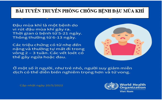 Bài tuyên truyền phòng chống bệnh Đậu mùa khỉ