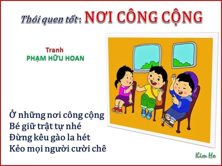 Những bài thơ hay giúp bé tạo dựng thói quen tốt.
