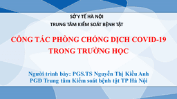 Tập huấn “Công tác phòng chống dịch Covid-19 trong trường học” chuẩn bị cho học sinh quay trở lại trường