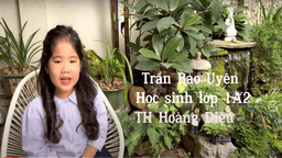 Bài dự thi "Cuộc thi làm video giới thiệu sách" của học sinh Trần Bảo Uyên - Lớp 1A2  trường TH Hoàng Diệu
