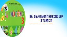 Bài giảng môn -Thủ công - Tuần 24  Đan nong đôi T2