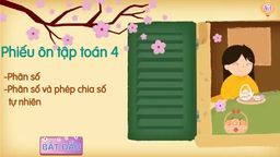 Phiếu luyện tập cuối tuần 20 lớp 4