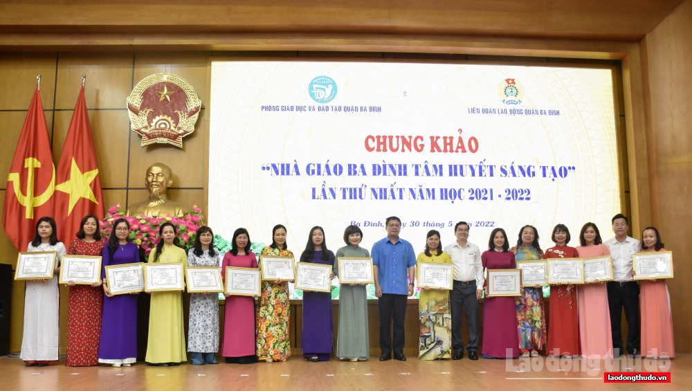 9 nhà giáo tiêu biểu tham dự chung khảo “Nhà giáo Ba Đình tâm huyết, sáng tạo”