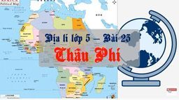 BÀI GIẢNG MÔN ĐỊA LÍ LỚP 5 - TUẦN 25 - BÀI 23: CHÂU PHI