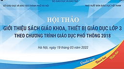 Trường Tiểu học Hoàng Diệu tham dự Hội nghị trực tuyến giới thiệu Sách giáo khoa lớp 3