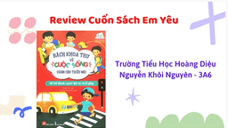 Bài dự thi "Cuộc thi làm video giới thiệu sách" của  học sinh Nguyễn Khôi Nguyên  - Lớp 3A6 trường TH Hoàng Diệu