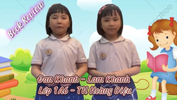 Bài dự thi "Cuộc thi làm video giới thiệu sách" của học sinh Đan Khanh - Lam Khanh - Lớp 1A6 trường TH Hoàng Diệu