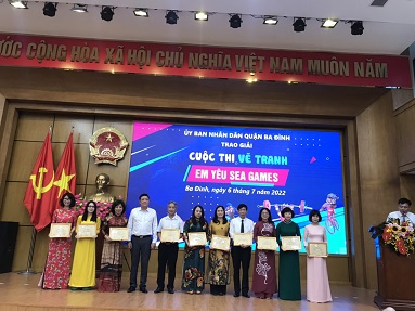 Trường Tiểu học Hoàng Diệu đạt giải Nhì tập thể cuộc thi vẽ tranh “Em yêu Sea Games”