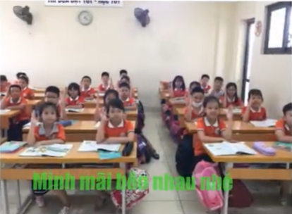 Video của lớp 3A4 tham gia cuộc thi "ảnh, video clip, phóng sự, tin bài với chủ đề “Lớp học hạnh phúc”