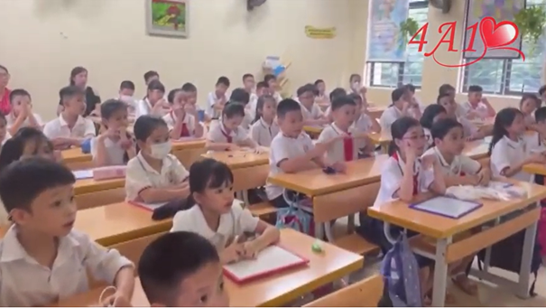 Video của lớp 4A1 tham gia cuộc thi "ảnh, video clip, phóng sự, tin bài với chủ đề “Lớp học hạnh phúc”