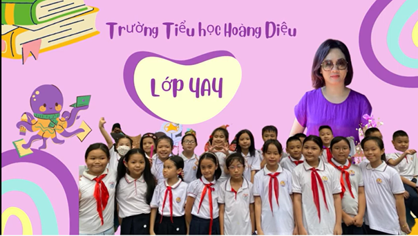 Video của lớp 4A4 tham gia cuộc thi "ảnh, video clip, phóng sự, tin bài với chủ đề “Lớp học hạnh phúc”