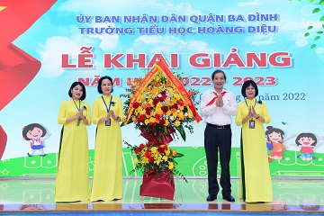 Trường Tiểu học Hoàng Diệu - Trường học xanh, sạch, đẹp, thân thiện.
