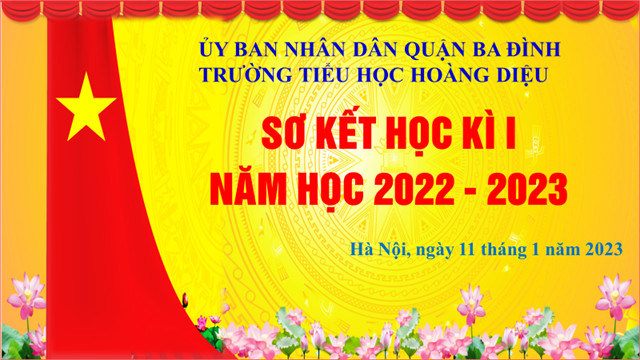 Trường Tiểu học Hoàng Diệu tổ chức Lễ Sơ kết Học kì I năm học 2022-2023