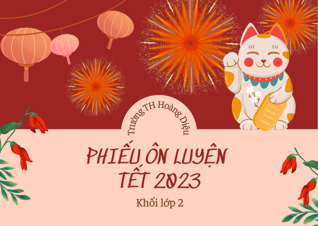 Phiếu ôn luyện Tết - Khối 2