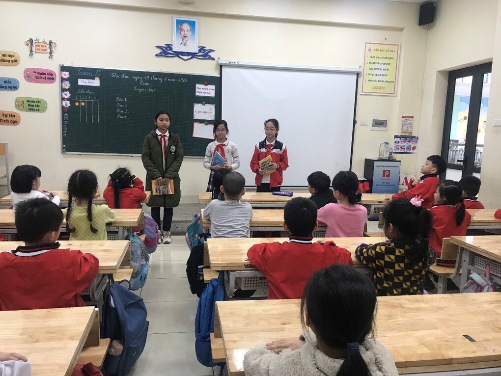 Học sinh khối 1, 2, 3 tích cực tham gia sinh hoạt Đội - Sao Nhi đồng