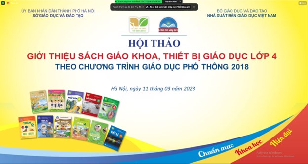 Giáo viên trường Tiểu học Hoàng Diệu tham dự Hội thảo giới thiệu sách giáo khoa và thông tin về những điểm mới SGK lớp 4 theo Chương trình GDPT 2018