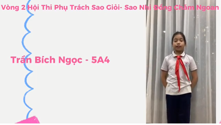 video của HS Trần Bích  Ngọc - LỚP 5A4 dự thi vòng 2 Hội thi PHỤ TRÁCH SAO GIỎI - SAO NHI ĐỒNG CHĂM NGOAN năm học 2022- 2023