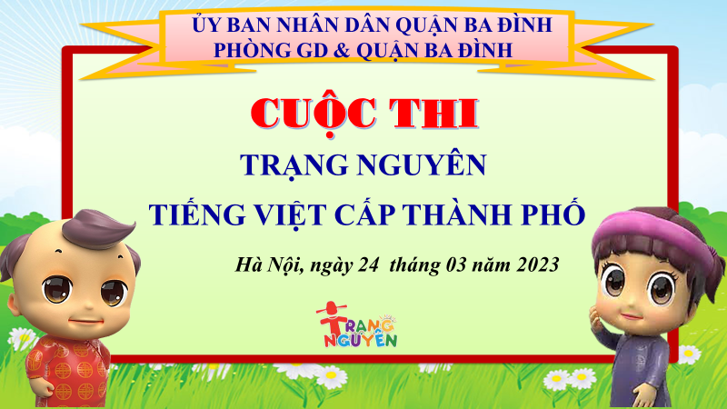Học sinh trường Tiểu học Hoàng Diệu tích cực tham gia cuộc thi  “Trạng nguyên Tiếng Việt” vòng thi cấp Thành phố năm học 2022 – 2023