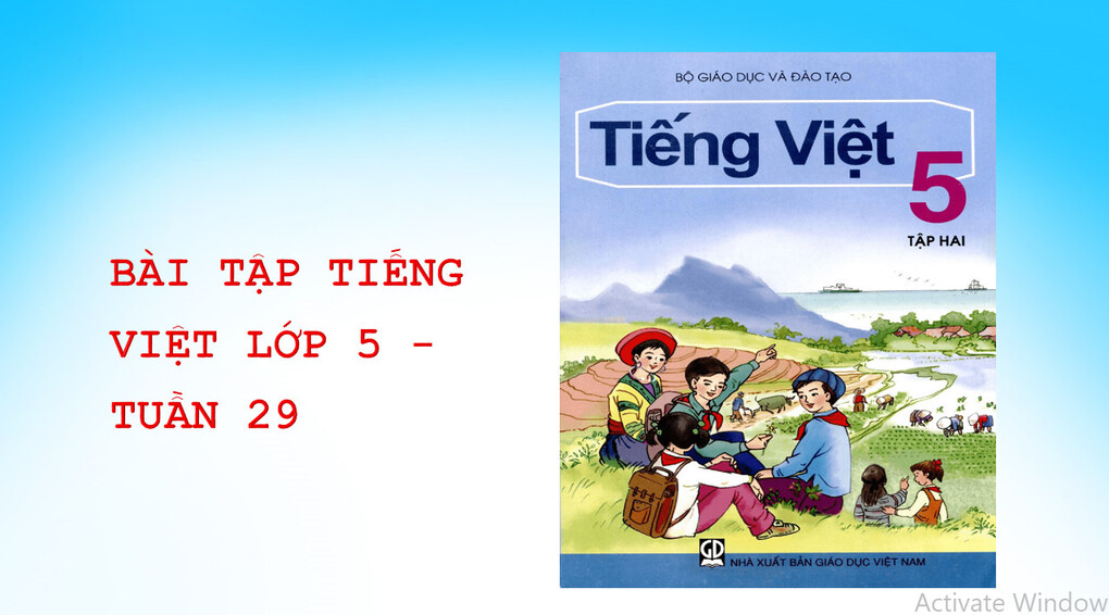 Bài tập Tiếng Việt cuối tuần 29 - Lớp 5