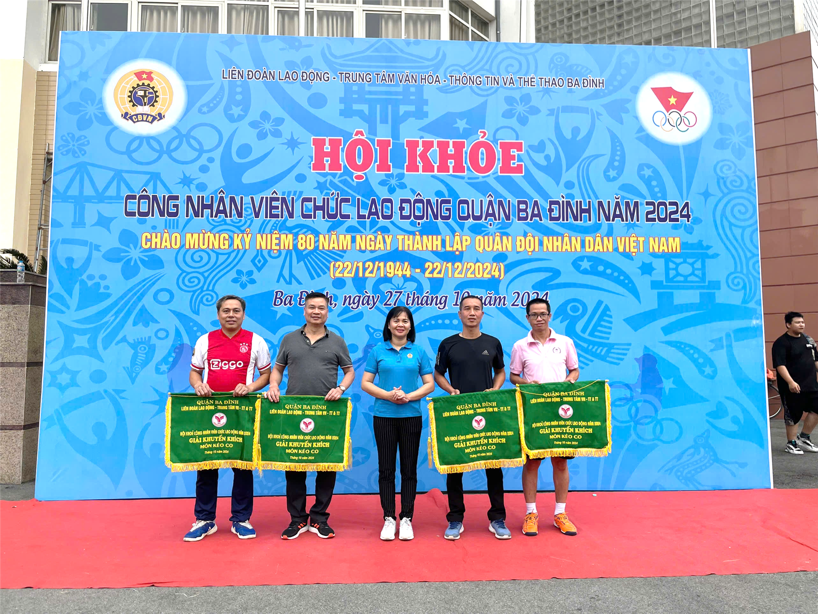 Công đoàn trường Tiểu học Hoàng Diệu hưởng ứng Hội khỏe CNVCLĐ quận Ba Đình năm 2024