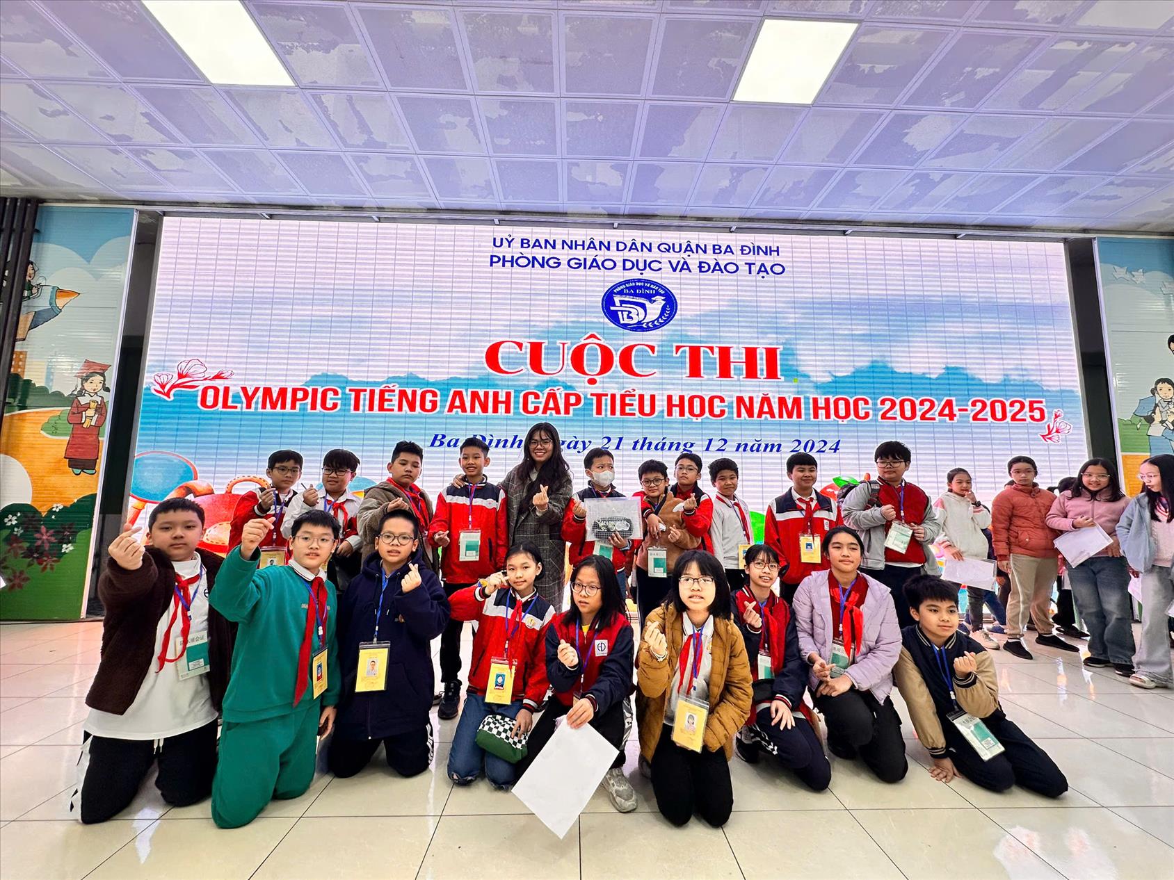 Học sinh trường Tiểu học Hoàng Diệu tham dự Cuộc thi Olympic Tiếng Anh cấp Tiểu học quận Ba Đình năm học 2024-2025 do  Phòng GDĐT quận Ba Đình tổ chức.