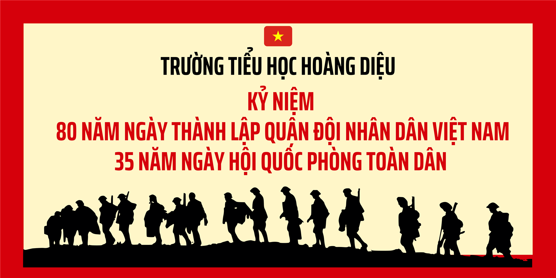 Trường Tiểu học Hoàng Diệu tổ chức thăm và chúc mừng nhân ngày truyền thống 22/12.
