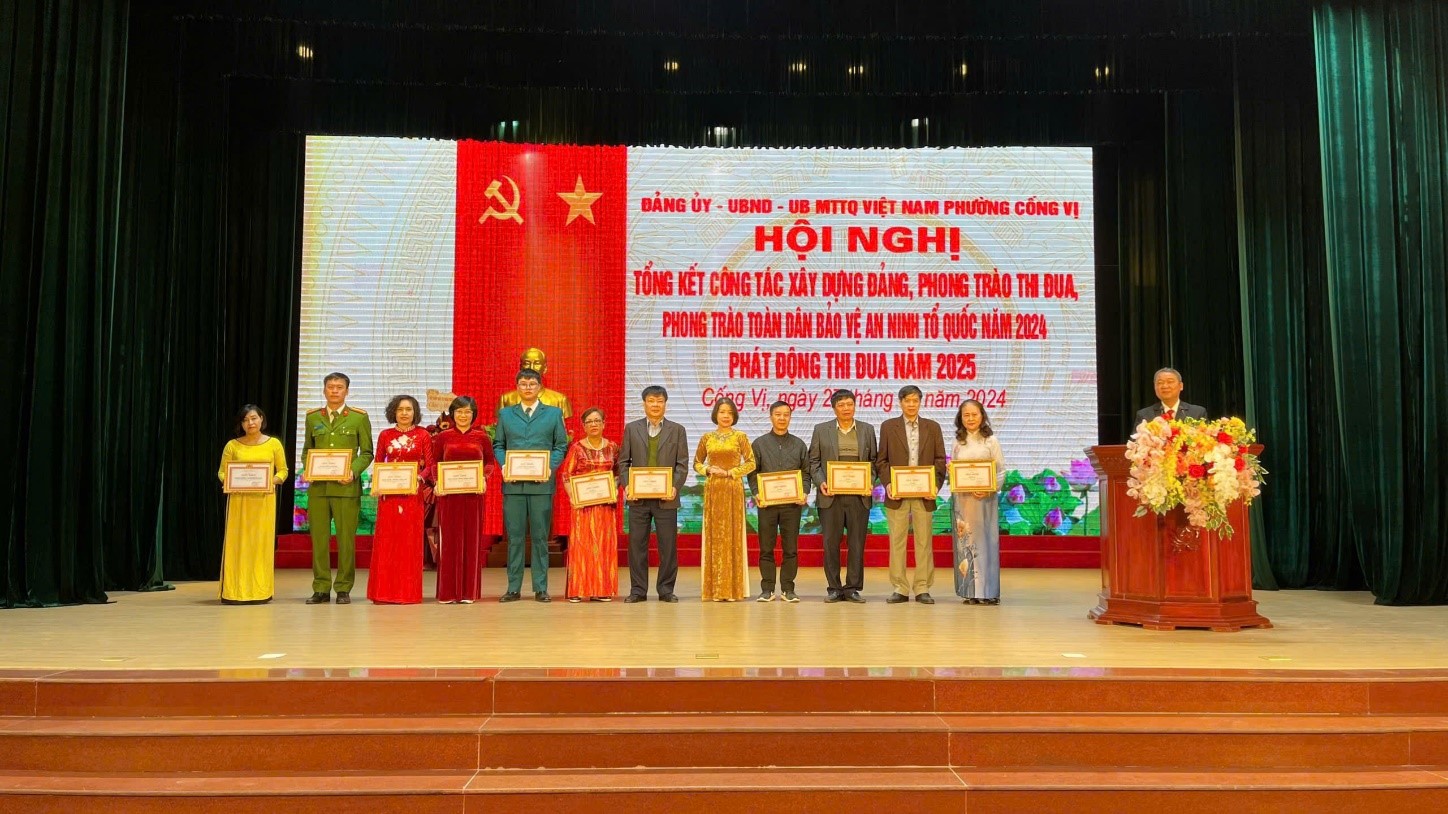 Trường tiểu học Hoàng Diệu tham dự hội nghị tổng kết phong trào thi đua yêu nước và phong trào toàn dân bảo vệ an ninh Tổ quốc năm 2024 và triển khai nhiệm vụ năm 2025