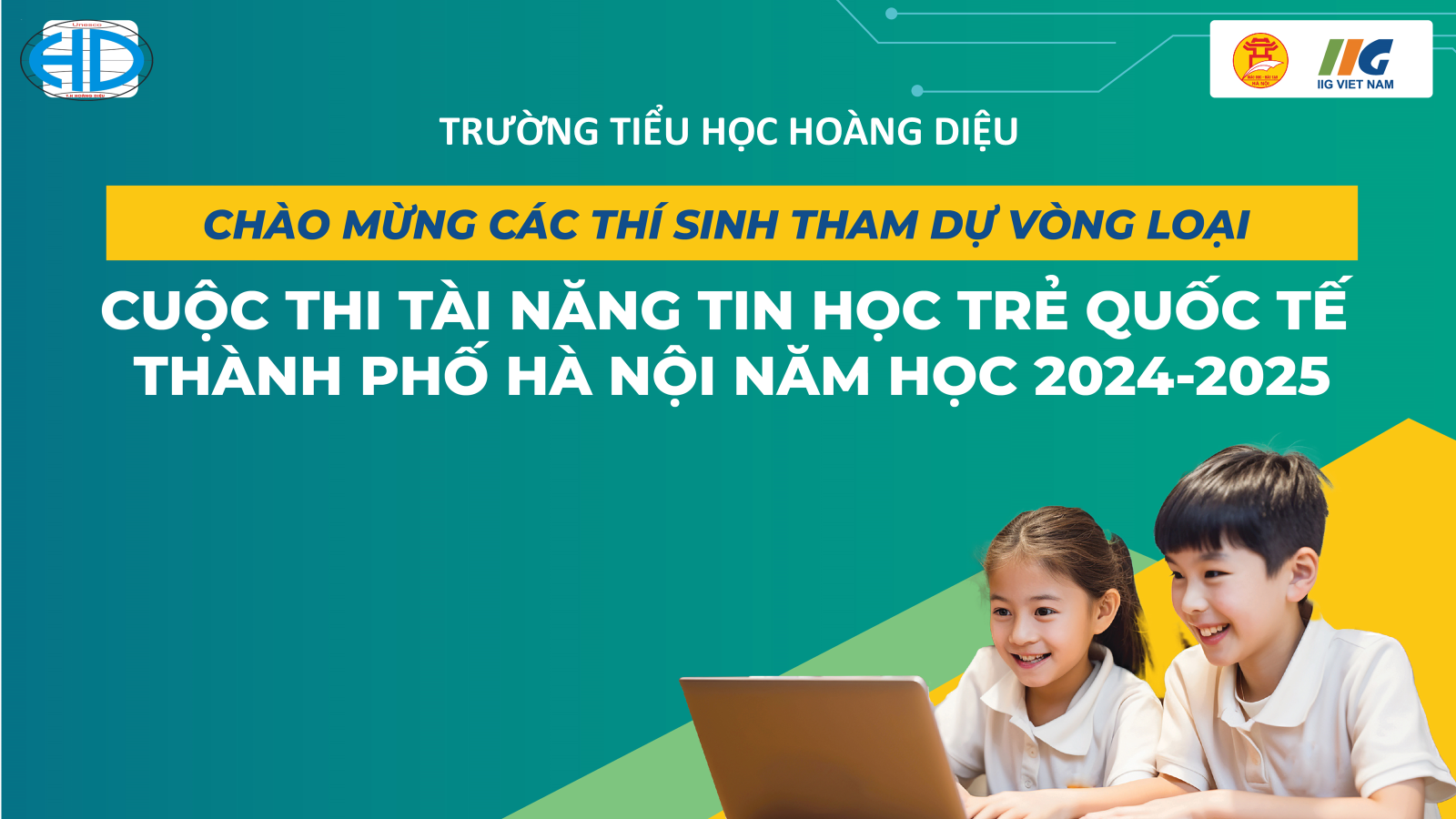 Trường Tiểu học Hoàng Diệu tổ chức vòng sơ loại Cuộc thi “Tài năng Tin học trẻ quốc tế” quận Ba Đình năm học 2024-2025
