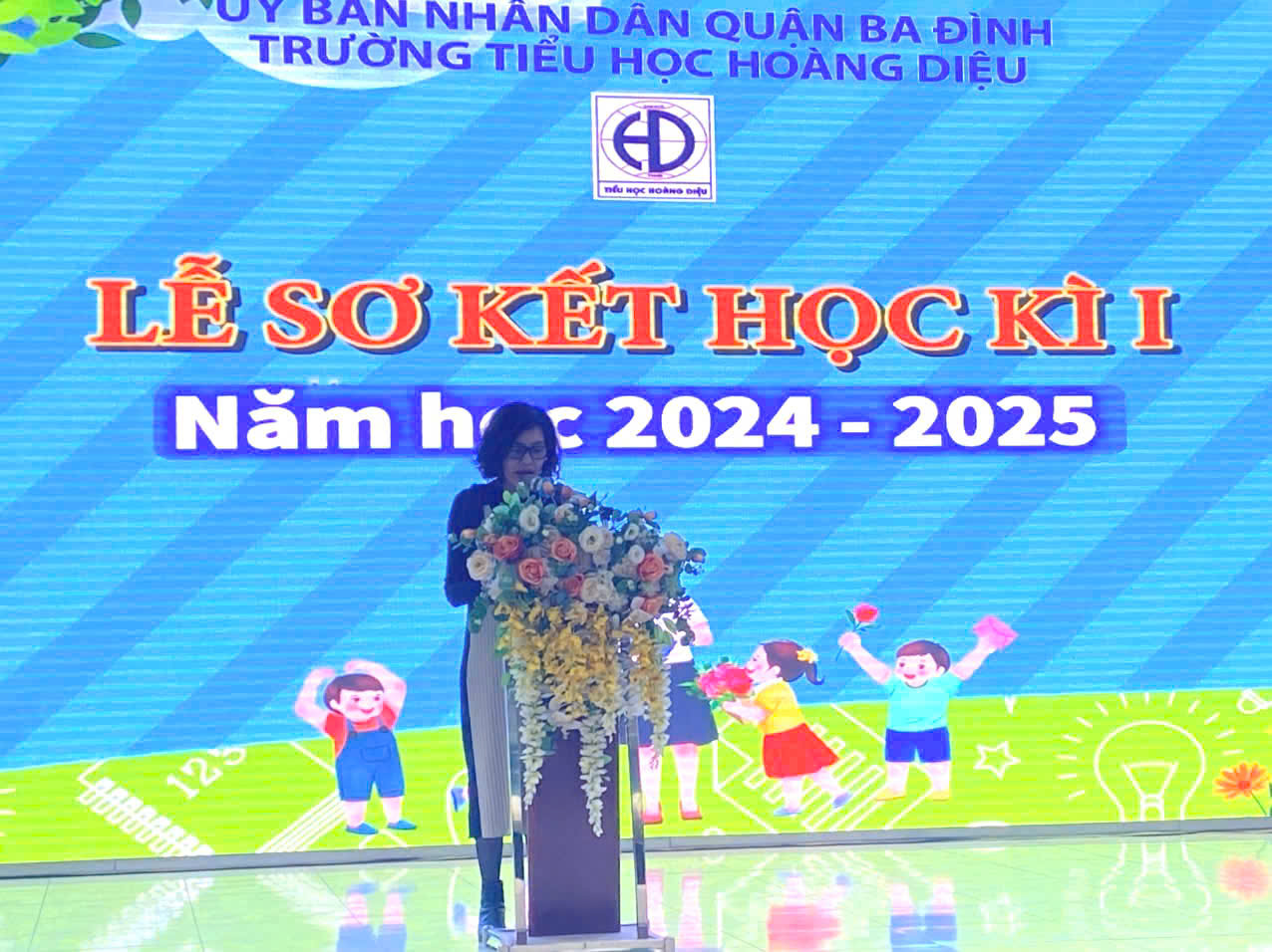 Trường Tiểu học Hoàng Diệu tổ chức lễ Sơ kết học kì I năm học 2024-2025