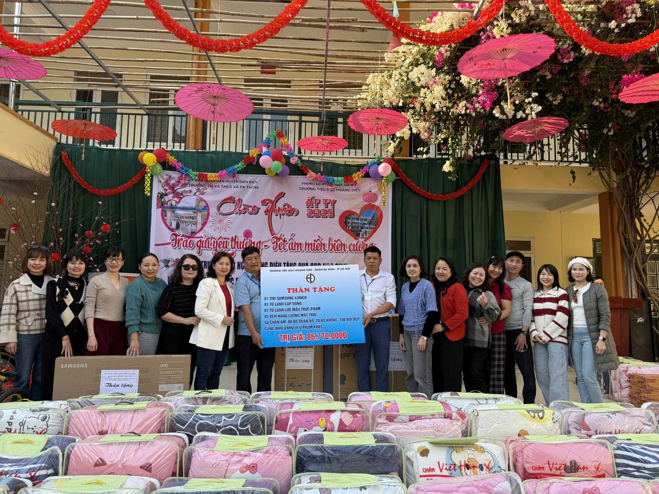 Hành trình thiện nguyện của trường Tiểu học Hoàng Diệu đến với xã Pa Thơm, huyện Điện Biên, tỉnh Điện Biên