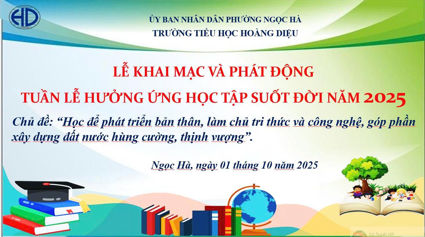 Phường Ngọc Hà khai mạc Tuần lễ hưởng ứng học tập suốt đời năm 2025