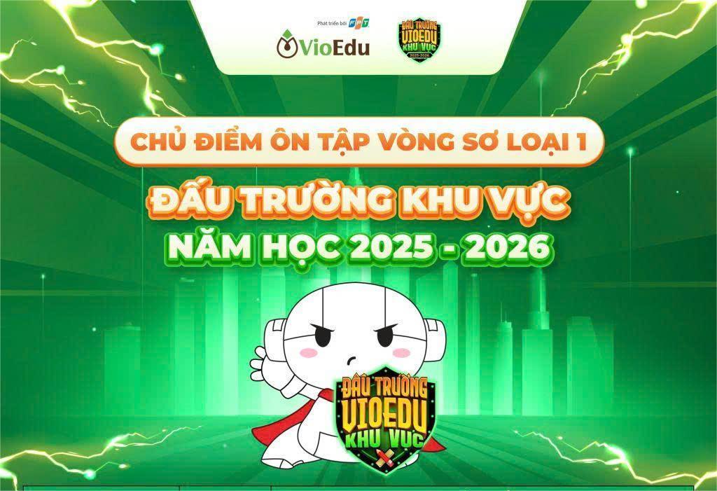 Chủ điểm ôn tập vòng sơ loại 1 sân chơi Đấu trường Vioedu năm học 2025-2026